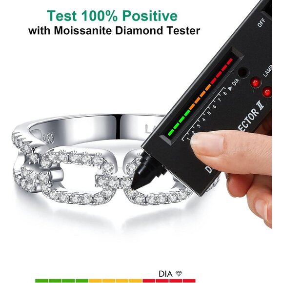 Women's Moissanite Wedding Band VVS1 Lab Created Diamond Rings Stackable - Picture 7 of 7